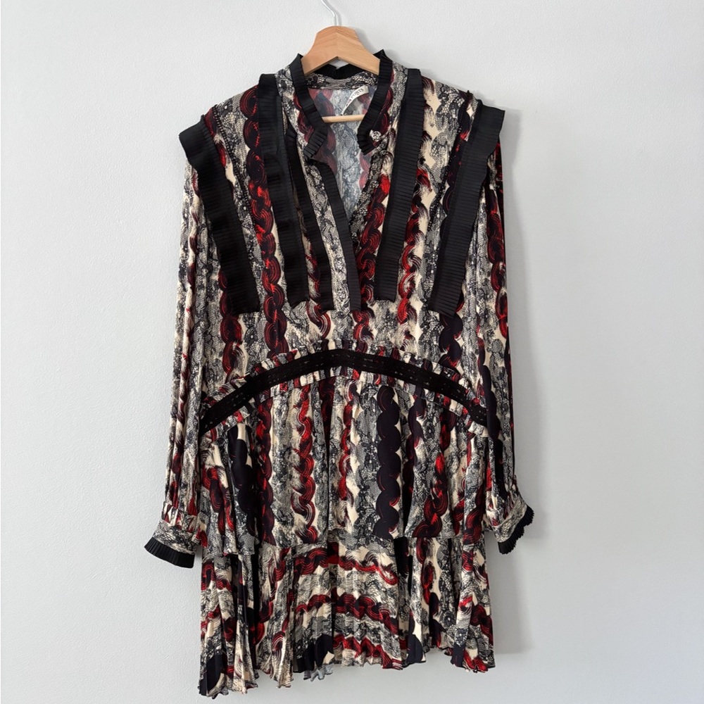 Ports 1961 Paris Silk midi dress with buttons